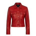 Sheepskin leather jacket - Item 6242