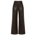 Pantalón Palazzo - de cuero vacuno para mujer
