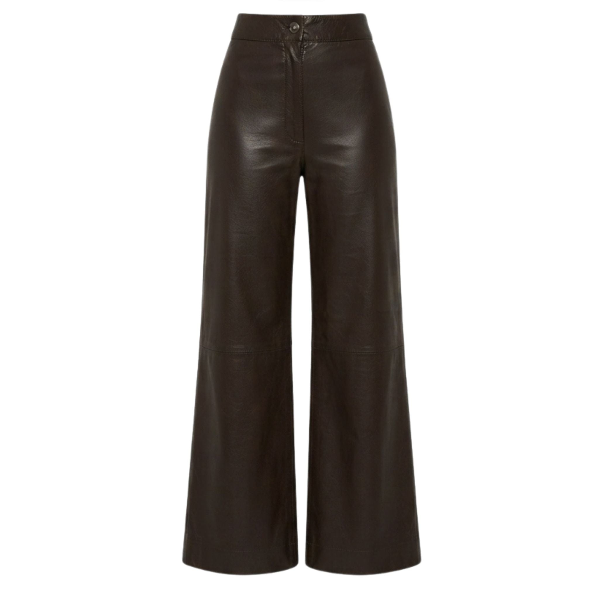Pantalón Palazzo - de cuero vacuno para mujer