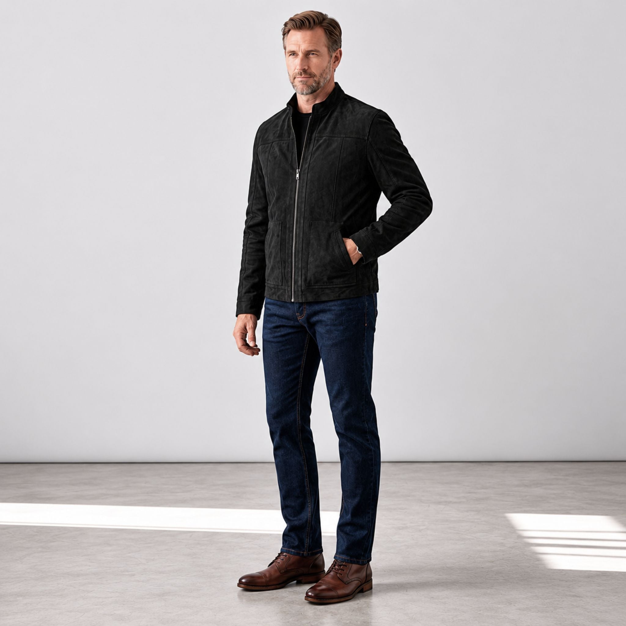 Reversible goatskin jacket - Item 5038