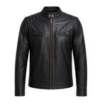Campera motoquera de cuero vacuno - Art. 6085