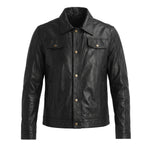 Campera estilo Jean de cuero vacuno - Art. 6082
