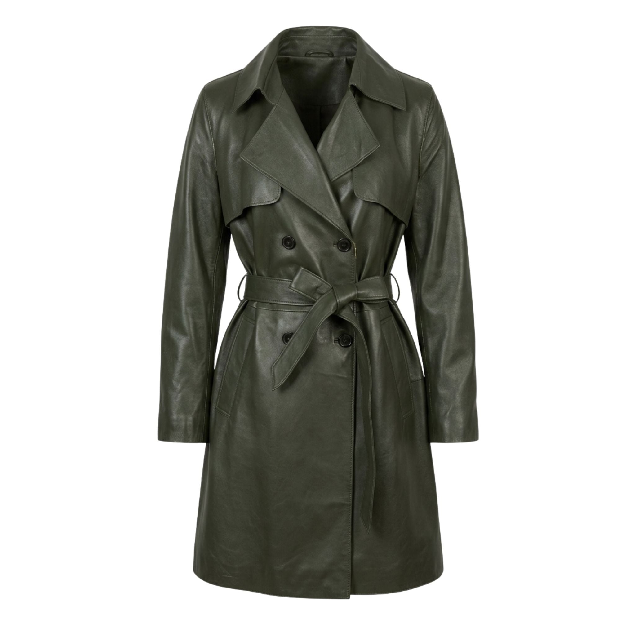 Sheepskin Leather Trench Coat - Art. 1033