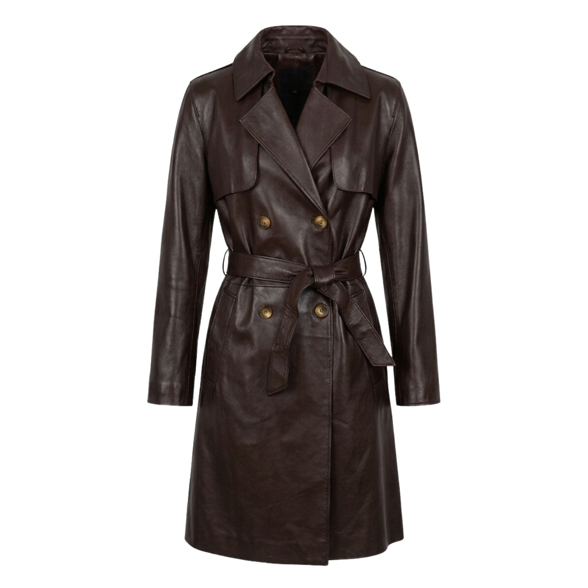 Sheepskin Leather Trench Coat - Art. 1033
