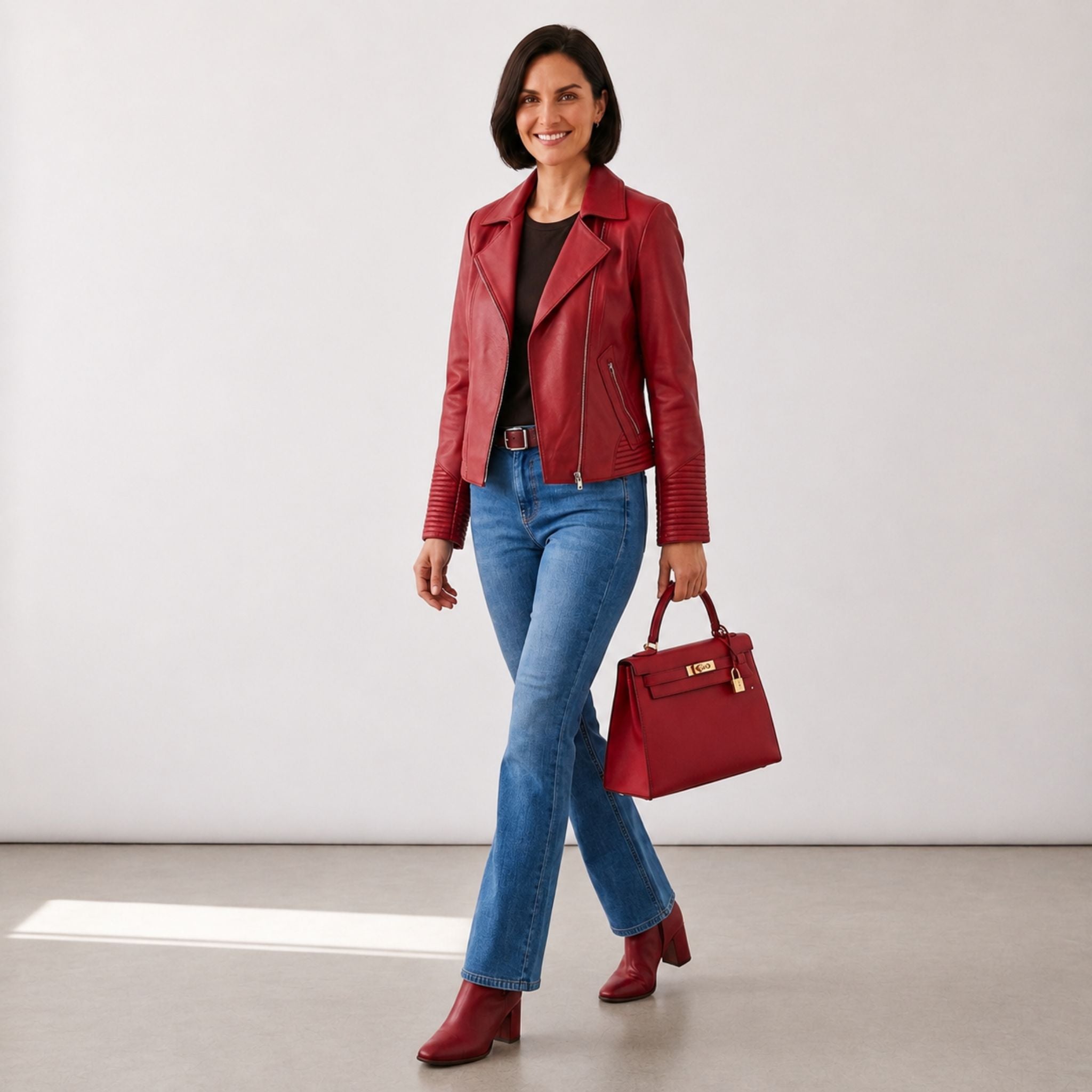 Sheepskin leather jacket - Item 4007