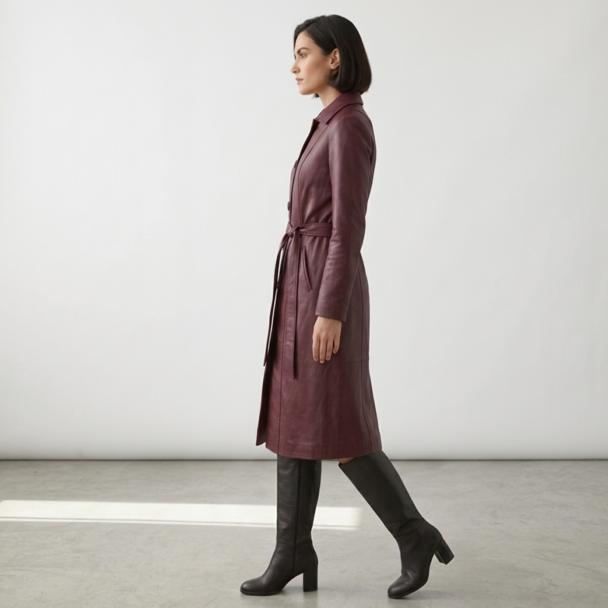 Classic long sheepskin coat - Item 1030