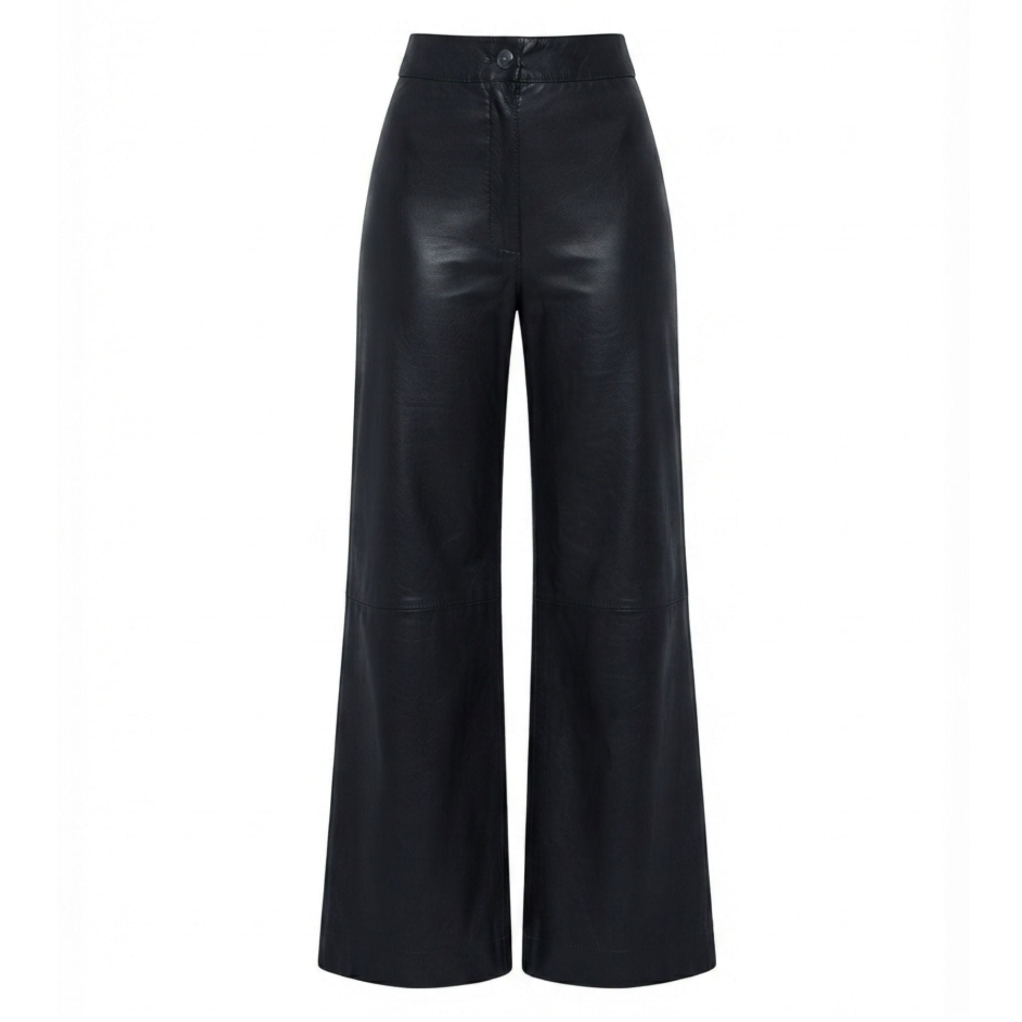 Pantalón Palazzo - de cuero vacuno para mujer