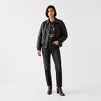 Jaqueta oversized de couro de ovelha - Ref. 3412