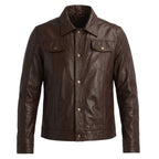 Campera estilo Jean de cuero vacuno - Art. 6082