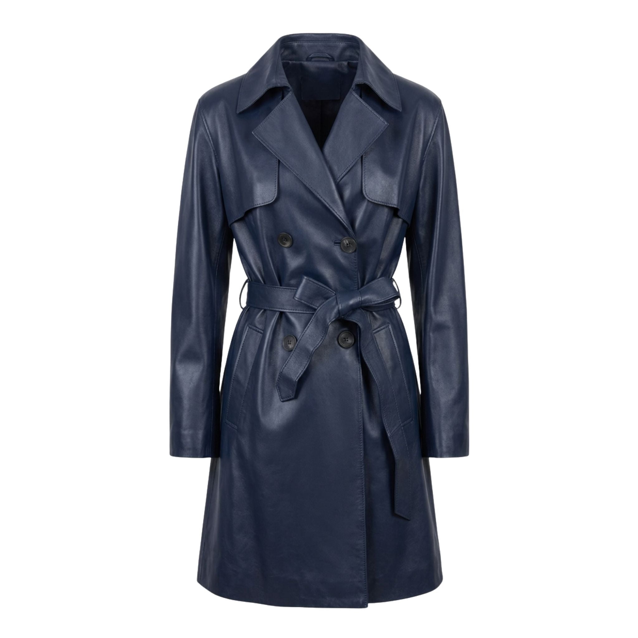 Sheepskin Leather Trench Coat - Art. 1033