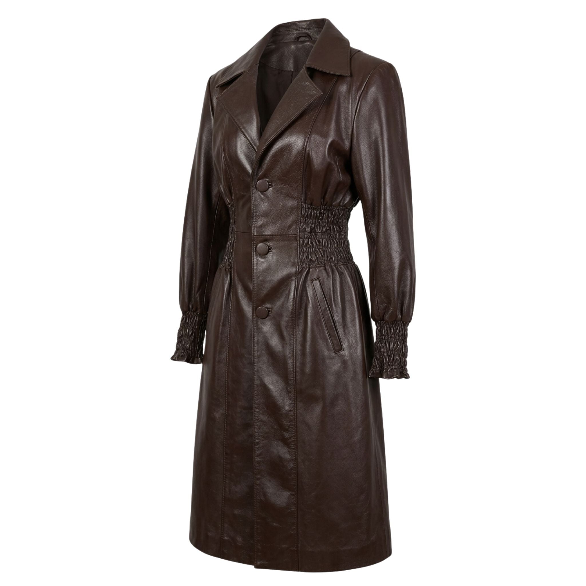 Stretch sheepskin coat - Item 4339