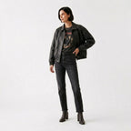 Jaqueta oversized de couro de ovelha - Ref. 3412