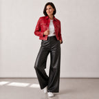 Sheepskin leather jacket - Item 6242