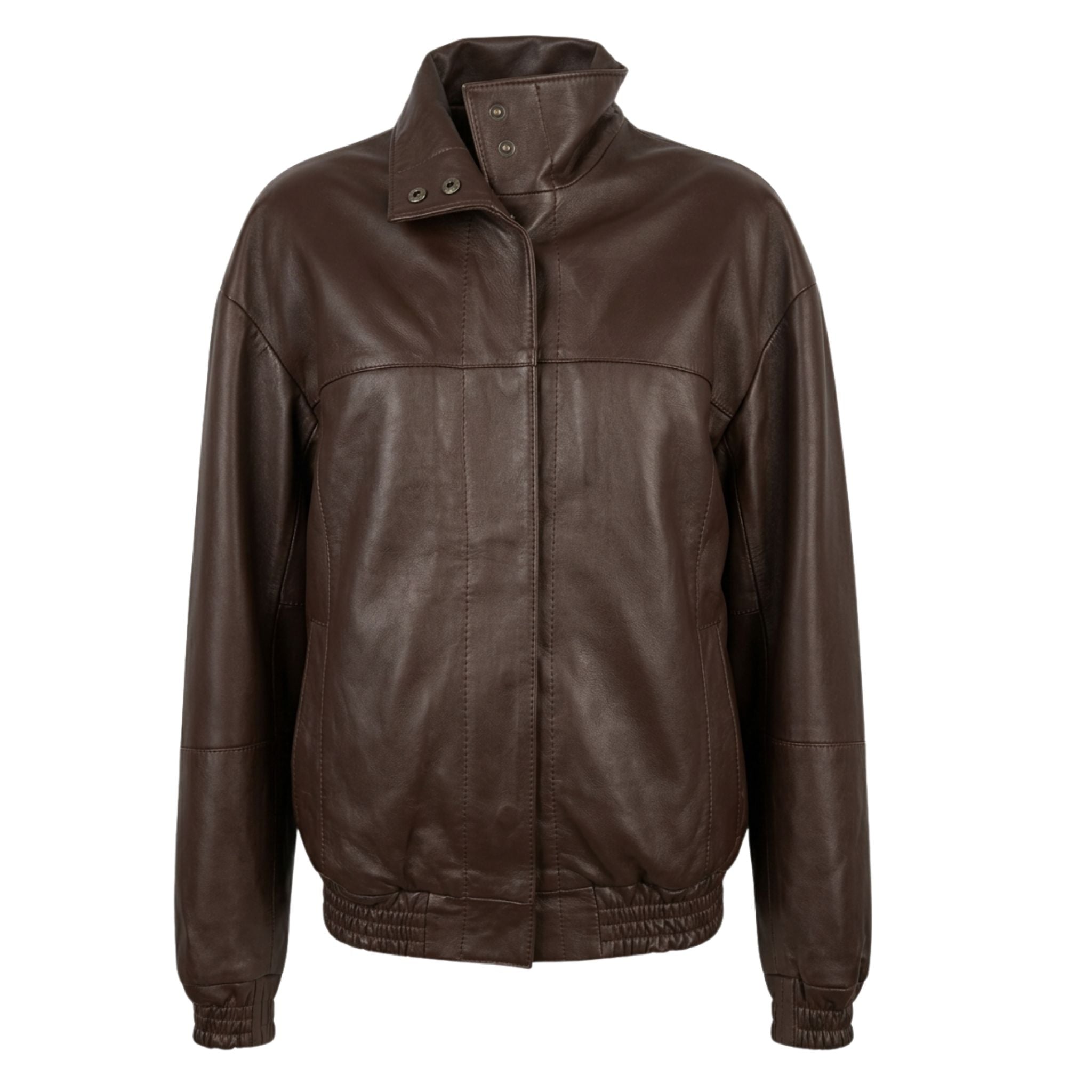 Oversized sheepskin leather jacket - Item 3412