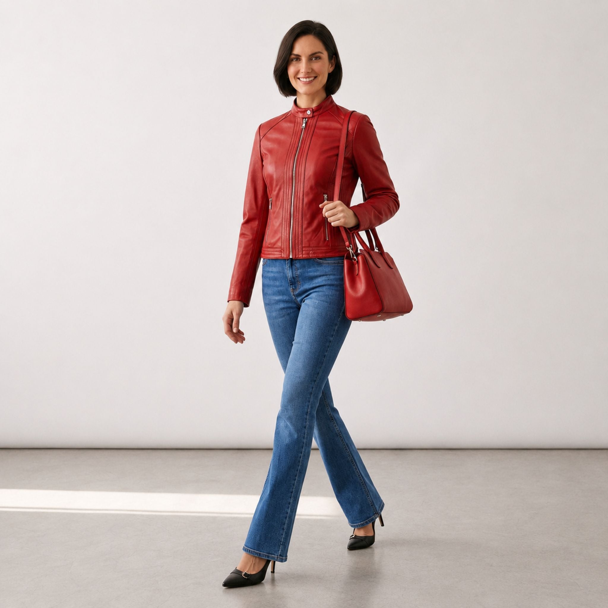 Sheepskin leather jacket - Art.7013