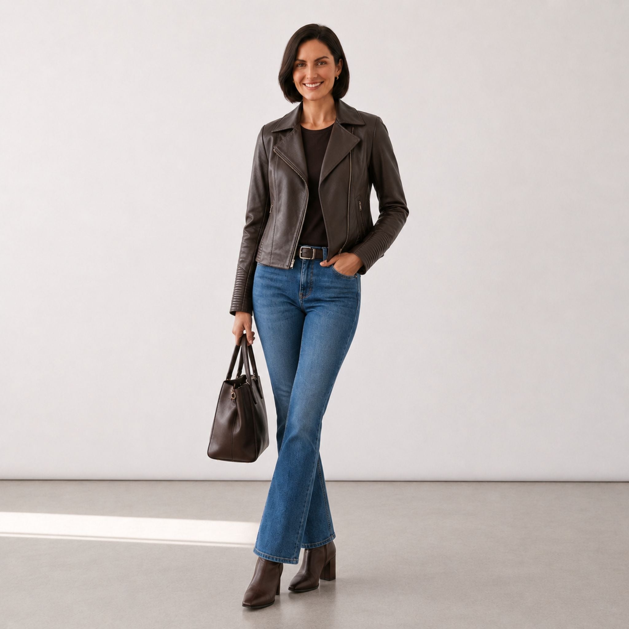 Sheepskin leather jacket - Item 4007