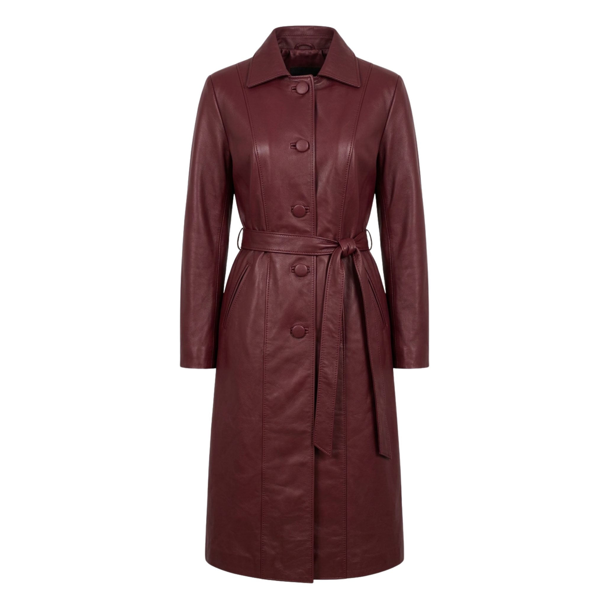 Classic long sheepskin coat - Item 1030