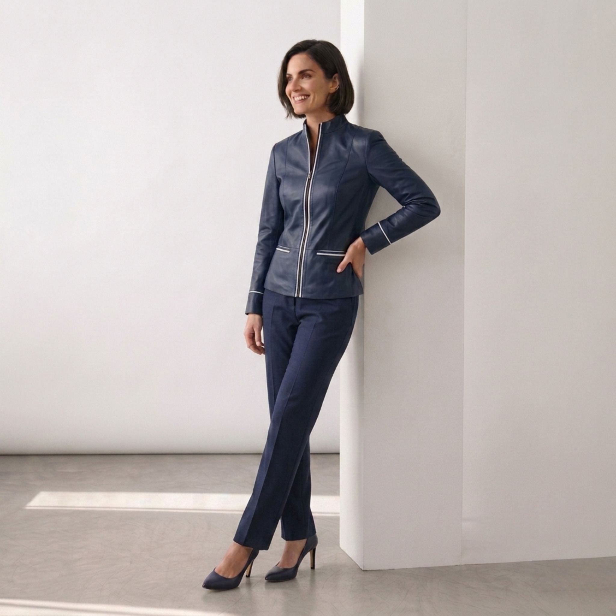 Sheepskin Leather Jacket - Item 1125